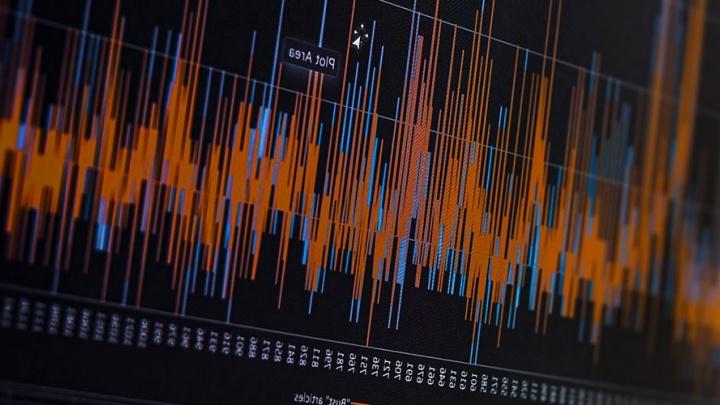 Data is plotted using a computer